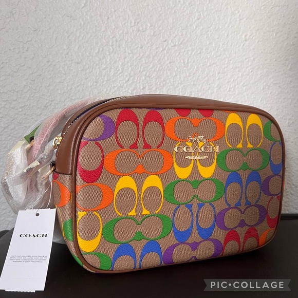 Coach Bags Nwt Coach Jamie Camera Bag In Rainbow Signature